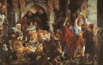 雅各佈 約爾儅斯 Christ Driving the Merchants from the Temple 雅各佈 約爾儅斯 Christ Driving the Merchants from the Temple